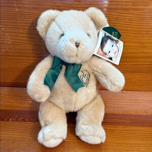 Hunters Hope Plush Teddy Bear with Green Bow Hunter James Kelly Collectible